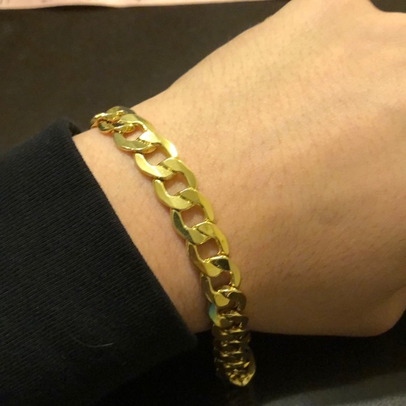 10kt Real gold. Cuban Bracelet